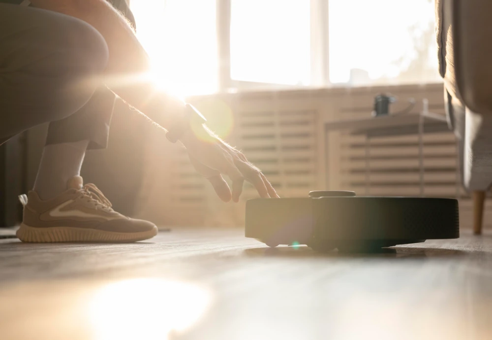 robot vacuum with self cleaning mop